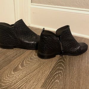 Black Wicker Booties